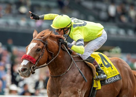 R3 Racing’s Katonah and jockey Tiago Pereira win the Grade II $200,000 San Pasqual Stakes Saturday, January 25, 2025 at Santa Anita Park, Arcadia, CA. &#169; Benoit Photo