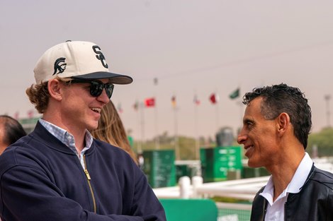 Dan Blacker, John Velazquez,  2025 King Abdulaziz Racetrack, Riyadh, Saudi Arabia, Mathea Kelley-JSCA, Feb. 20, 2025