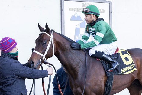 Captain Cook wins the 2025 Withers Stakes at Aqueduct Racetrack