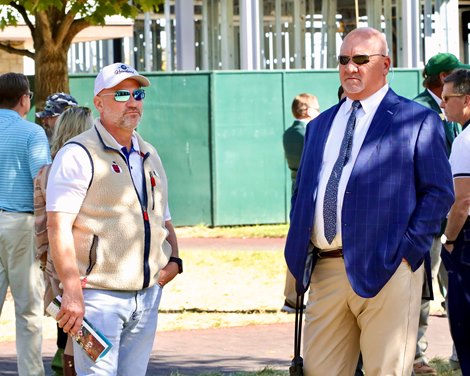 Tom Hamm and Kenny McPeek at Keeneland