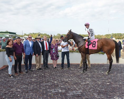 SAFFRON MOON wins the 2025 Hillsborough Stakes at Tampa Bay Downs