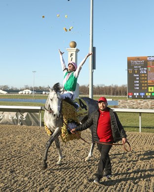 Final Gambit wins the 2025 Jeff Ruby Steaks at Turfway Park