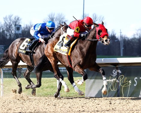 MERCANTE wins the 2025 Kentucky Cup Classic Stakes at Turfway Park