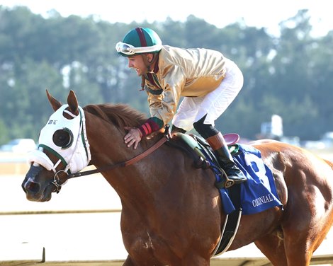 American Promise wins the 2025 Virginia Derby at Colonial Downs