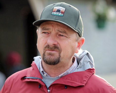 Trainer Michael McCarthy at Churchill Downs on April 29, 2025. Photo By: Chad B. Harmon