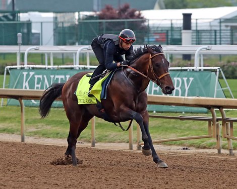 Luxor Cafe works five furlongs in 1:02.40 at Churchill Downs on April 29, 2025. Photo By: Chad B. Harmon Luxor Cafe works five furlongs in 1:02.40 at Churchill Downs on April 29, 2025. Photo By: Chad B. Harmon
