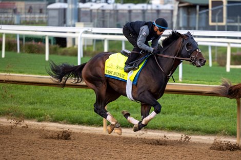 EAST AVENUE prepping for Kentucky Derby at Churchill Downs in  Louisville, KY. April 27, 2025