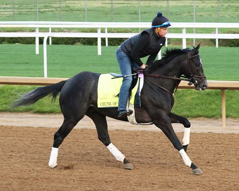 Chunk of Gold galloping at Churchill Downs Chunk of Gold galloping at Churchill Downs