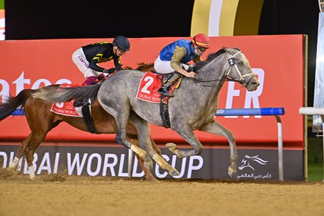 Hit Show wins the 2025 Dubai World Cup at Meydan Racecourse