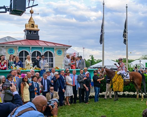 Journalism with Umberto Rispoli wins the Preakness Stakes (G1) at Pimlico Race Course in Baltimore, Md., on May 17, 2025. Trained by Michael McCarthy and owned by Eclipse Thoroughbred Partners, Bridlewood Farm, Don Alberto Stable, LaPenta, Robert V., Elayne Stables 5, Magnier, Mrs. John, Tabor, Michael B. and Smith, Derrick Journalism with Umberto Rispoli wins the Preakness Stakes (G1) at Pimlico Race Course in Baltimore, Md., on May 17, 2025. Trained by Michael McCarthy and owned by Eclipse Thoroughbred Partners, Bridlewood Farm, Don Alberto Stable, LaPenta, Robert V., Elayne Stables 5, Magnier, Mrs. John, Tabor, Michael B. and Smith, Derrick