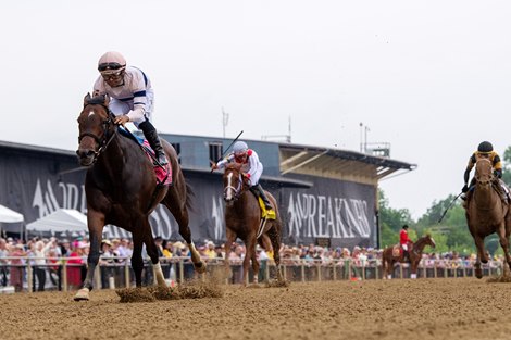Echo Sound and Luis Saez Win Race 10, The Miss Preakness Stakes, Pimlico Racecourse, Baltimore, MD May 16, 2025, Mathea Kelley/Bloodhorse Echo Sound and Luis Saez Win Race 10, The Miss Preakness Stakes, Pimlico Racecourse, Baltimore, MD May 16, 2025, Mathea Kelley/Bloodhorse