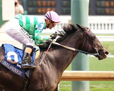 Royal Spa wins the 2025 Shawnee Stakes at Churchill Downs