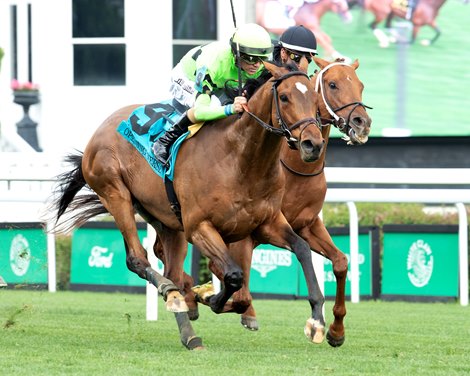 Brilliant Berti wins the 2025 Opening Verse Stakes at Churchill Downs