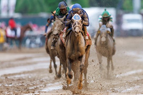 Good Cheer with Luis Saez up for Trainer Brad H Cox wins The 151st Running of The Kentucky Oaks at Churchill Downs in Louisville, KY on May 2 2025