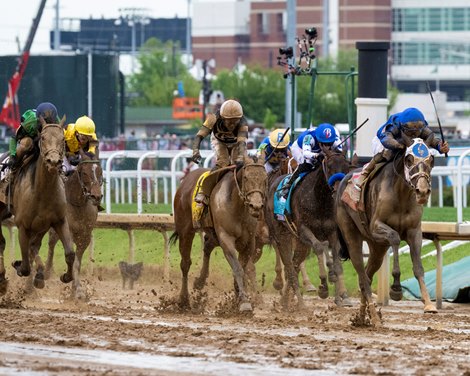 Good Cheer with Luis Saez wins the Kentucky Oaks (G1) at Churchill Downs in Louisville, KY on May 2, 2025.