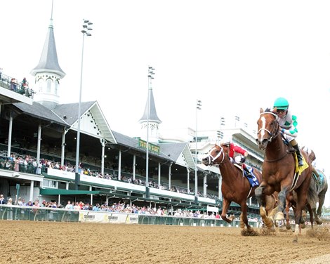 Mystik Dan wins the 2025 Blame Stakes at Churchill Downs