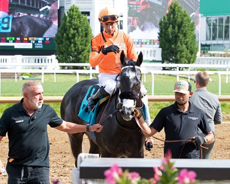 Shisospicy wins the 2025 Mamzelle Stakes at Churchill Downs