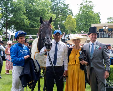 Rebels Romance and William Buick win the The Hardwicke Stakes G2, Royal Ascot 2025, Ascot Racecourse, Ascot UK, 6-21-25, Mathea Kelley-Bloodhorse