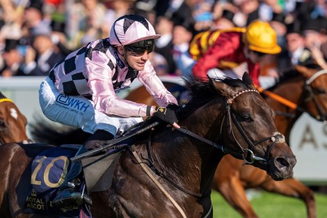 Havana Hurricane and Charles Bishop win the The Windsor Castle Stakes,  Royal Ascot 2025,  Ascot Racecourse, Ascot UK, 6-18-25, Mathea Kelley-Bloodhorse