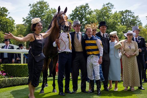 Docklands (Mark Zahra) winners of the Gr.1 Queen Anne Stakes.<br>
Royal Ascot<br>
Photo: Patrick McCann/Racing Post<br>
17.06.2025