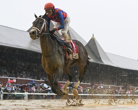 Dorth Vader and John Velazquez win the Ogden Phipps Stakes G1 Saratoga Racetrack, Saratoga Springs, NY, June 6, 2025