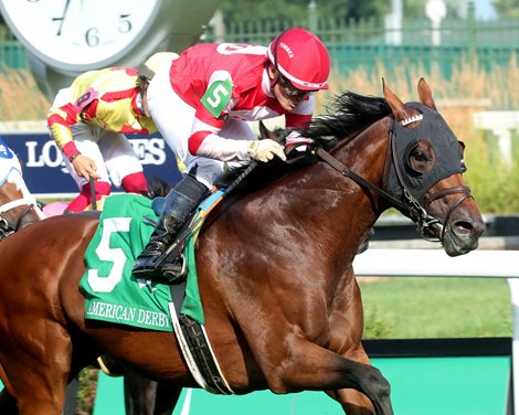 Minaret Station wins 2025 American Derby at Churchill Downs