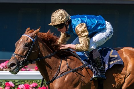 Crimson Advocate and James McDonald win the G2 Duke of Cambridge Stakes,  Royal Ascot 2025,  Ascot Racecourse, Ascot UK, 6-18-25, Mathea Kelley-Bloodhorse