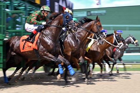 Breaking from the gate, Gulfstream Park, July 18 2025