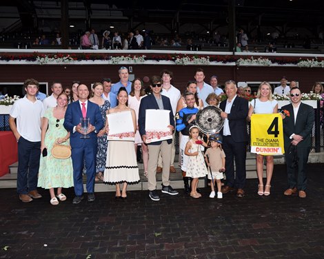 Excellent Truth wins the 2025 Diana Stakes at Saratoga Race Course