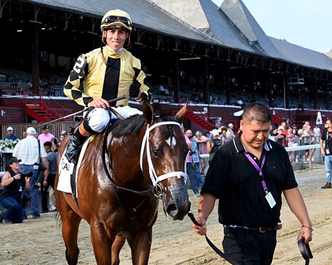 Governor Sam wins the Quick Call Stakes on Sunday, July 13, 2025 at Saratoga Race Course
