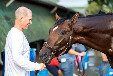 Haskell morning line favorite Journalism  rider Mark Witkowski at Monmouth Park Racetrack in Oceanport, NJ on Wednesday July 16, 2025.  Photo By Bill Denver/EQUI-PHOTO