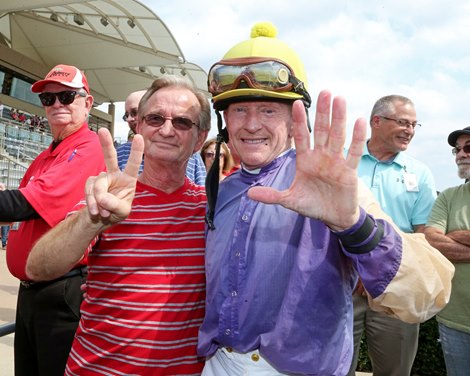 Emmy's Candy, ALW, Belterra Park, September 21, 2018, Perry Ouzts, 7000th win, Pat Day