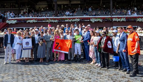 Thorpedo Anna with Brian Hernandez, Jr. wins the Personal Ensign S. (Grade I) at Saratoga Race Course in Saratoga Springs, NY., on August 23rd, 2025.