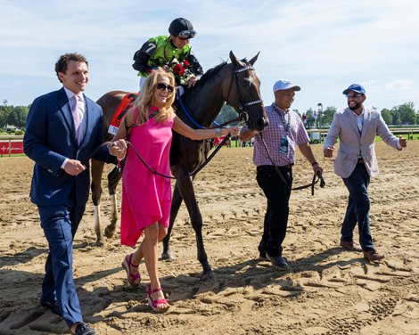 Thorpedo Anna with Brian Hernandez, Jr. wins the Personal Ensign S. (Grade I) at Saratoga Race Course in Saratoga Springs, NY., on August 23rd, 2025.