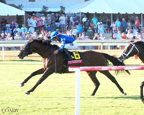 Fort Washington wins the 2025 Arlington Million Stakes at Colonial Downs