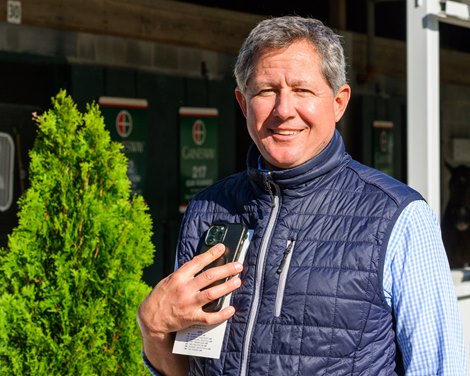 Brian Graves with Gainesway<br>
Keeneland September Yearling Sale at Keeneland in Lexington, Ky., on Sept. 7, 2025.