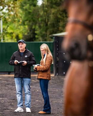 John Stewart at the Goffs Orby Sale