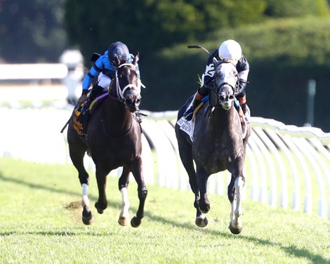 Time to Dazzle wins the 2025 Franklin Stakes at Keeneland