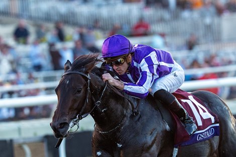 Gustaad and Christophe Soumillion  winThe 19th Running of Breeders’ Cup Juvenile Turf (Grade I)