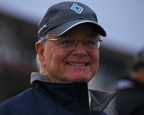 Bill Mott Morning training at Del Mar with Breeders’ Cup contenders at Del Mar Thoroughbred Club in Del Mar, CA,  on Oct. 25, 2025.