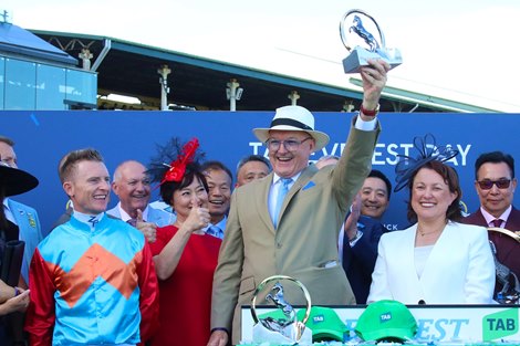 Ka Ying Rising wins the 2025 The Everest at Randwick Racecourse<br>
ridden by Zac Purton and trained by David Hayes