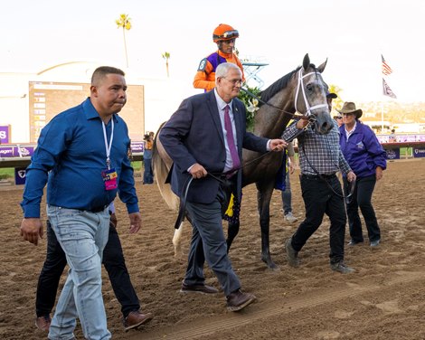 Ted Noffey with John Velazquez wins the Juvenile (G1) at Del Mar Racetrack in Del Mar, CA on October 31, 2025.