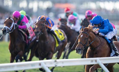 Notable Speech (William Buick) wins the Mile<br><br />
Del Mar 1.11.25 Pic: Edward Whitaker