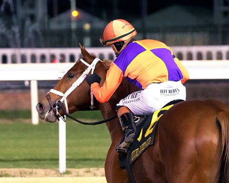 Further Ado wins the 2025 Kentucky Jockey Club Stakes at Churchill Downs