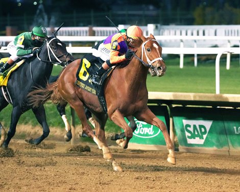 Further Ado wins the 2025 Kentucky Jockey Club Stakes at Churchill Downs