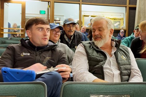 Hip 290, buyer Ace Stud, signed by Paul Curran, racing and bloodstock manager, consignor Grovendale stud, Chance Timm, 2025 Keeneland November Sale