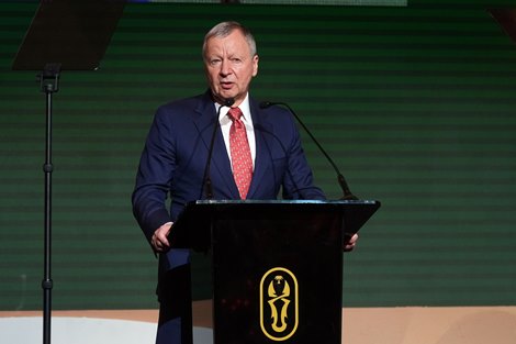 Mr Winfried Engelbrecht-Bresges, Chair, Asian Racing Federation and Chief Executive Officer, The Hong Kong Jockey Club, speaks at the opening ceremony of the 41st Asian Racing Conference