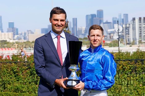 Tentyris wins the 2026 Black Caviar Lightning Stakes at Flemington Racecourse ridden by Damien Lane and trained by Anthony & Sam Freedman