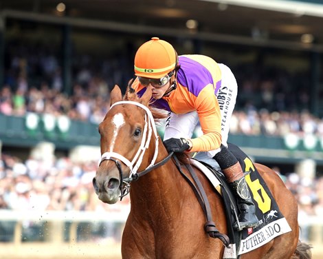 Further Ado wins the 2026 Blue Grass Stakes at Keeneland