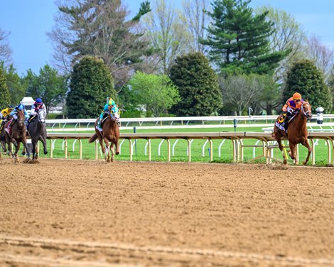 Further Ado with Irad Ortiz, Jr. wins the Blue Grass (G1) at Keeneland in Lexington, Ky. on April 4, 2026
